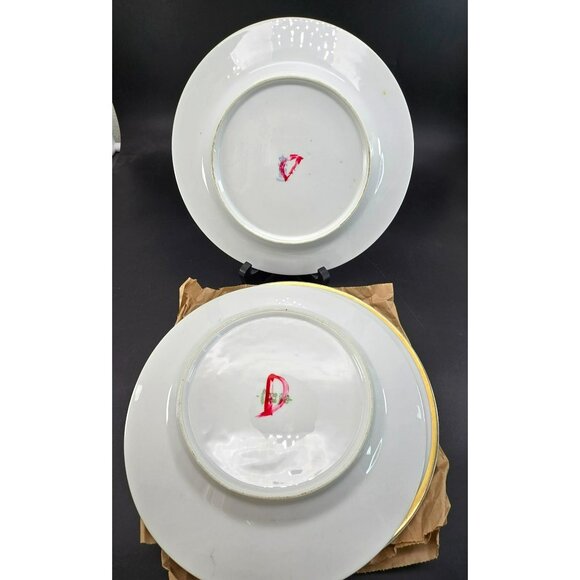 Vintage Turin Bavaria Lunch Plates White With Gold Trim 8.75" Set of 5 CM2111 - Picture 5 of 9